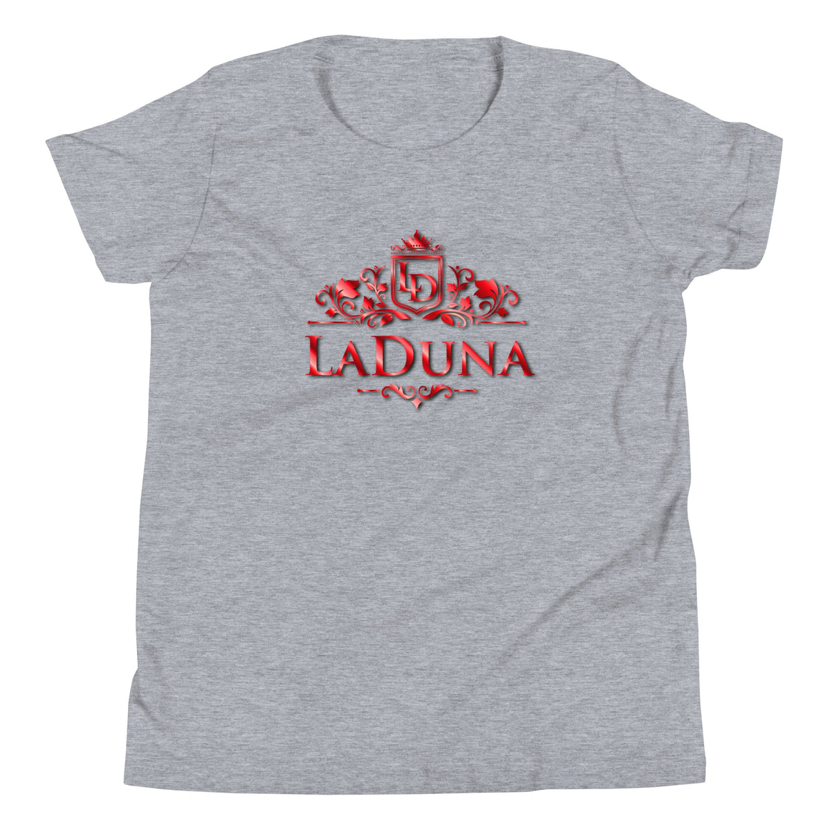 Laduna Red Youth Short Sleeve T-Shirt - Amerukhan Basics Clothing - 
