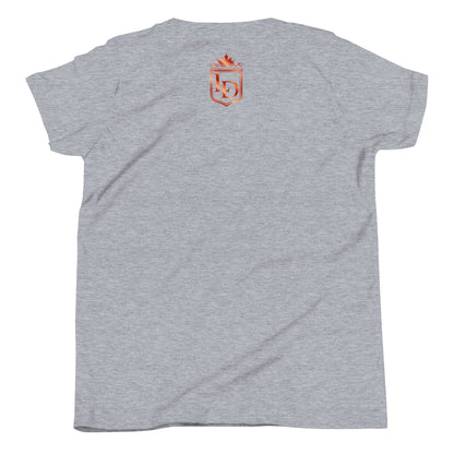 Laduna Red Youth Short Sleeve T-Shirt - Amerukhan Basics Clothing - 