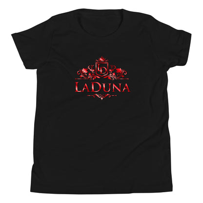 Laduna Red Youth Short Sleeve T-Shirt - Amerukhan Basics Clothing - 