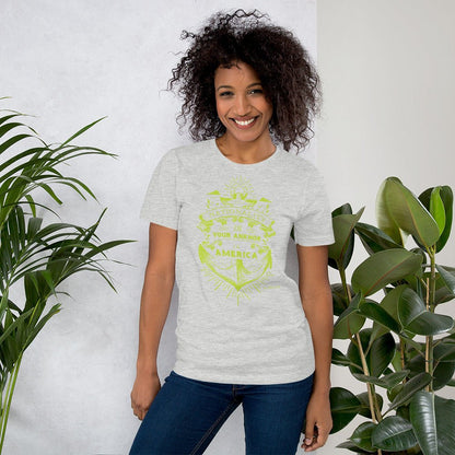 Nationality is your Ankhor to America Short - Sleeve Unisex T-Shirt - Amerukhan Basics Clothing - T-Shirts