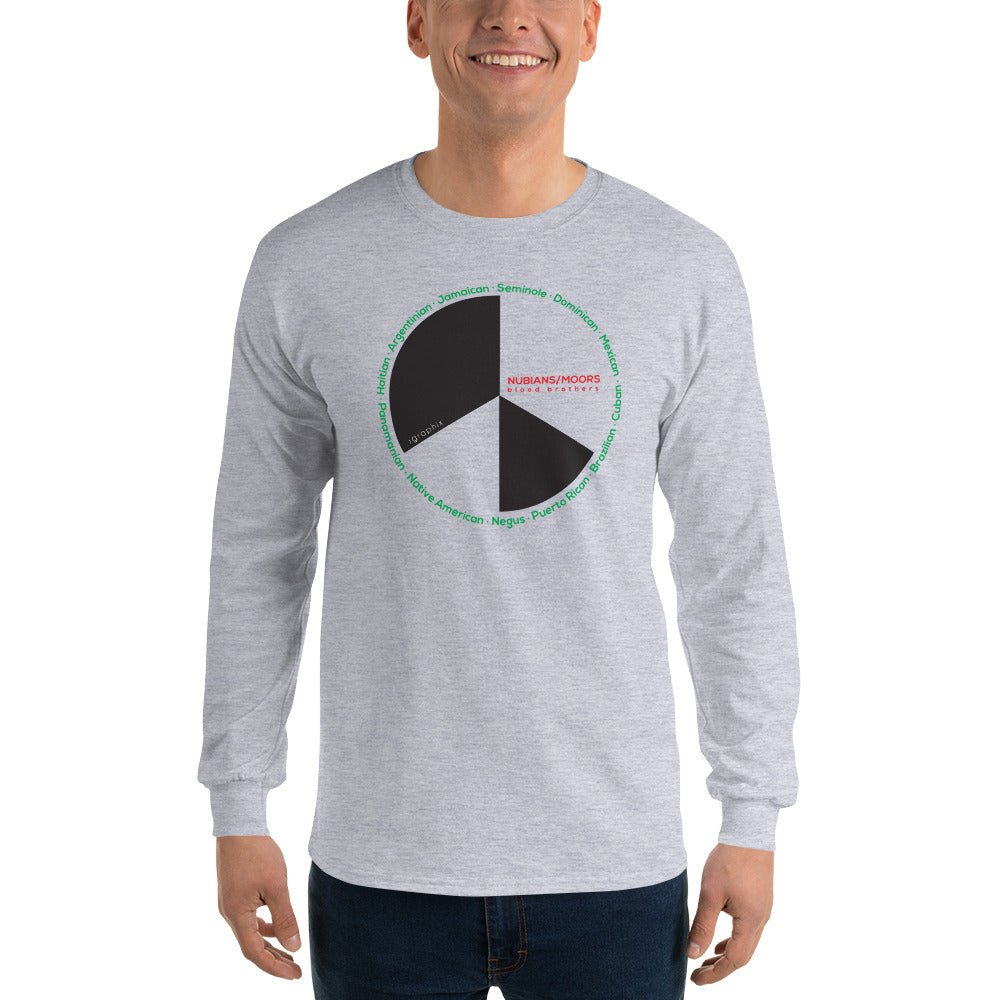 Nubians/Moors Long Sleeve T-Shirt Unisex - Amerukhan Basics Clothing - T-Shirts