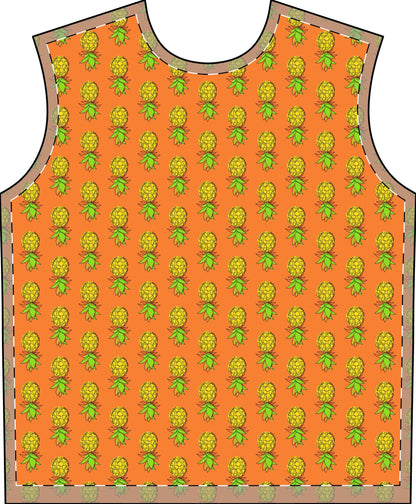 Pineapple Print Pajama Set - Amerukhan Basics Clothing - All Over Prints
