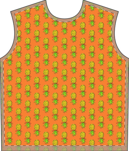 Pineapple Print Pajama Set - Amerukhan Basics Clothing - All Over Prints