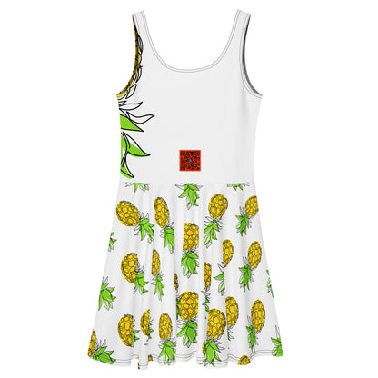 Pineapple Skater Dress - Amerukhan Basics Clothing - Dress