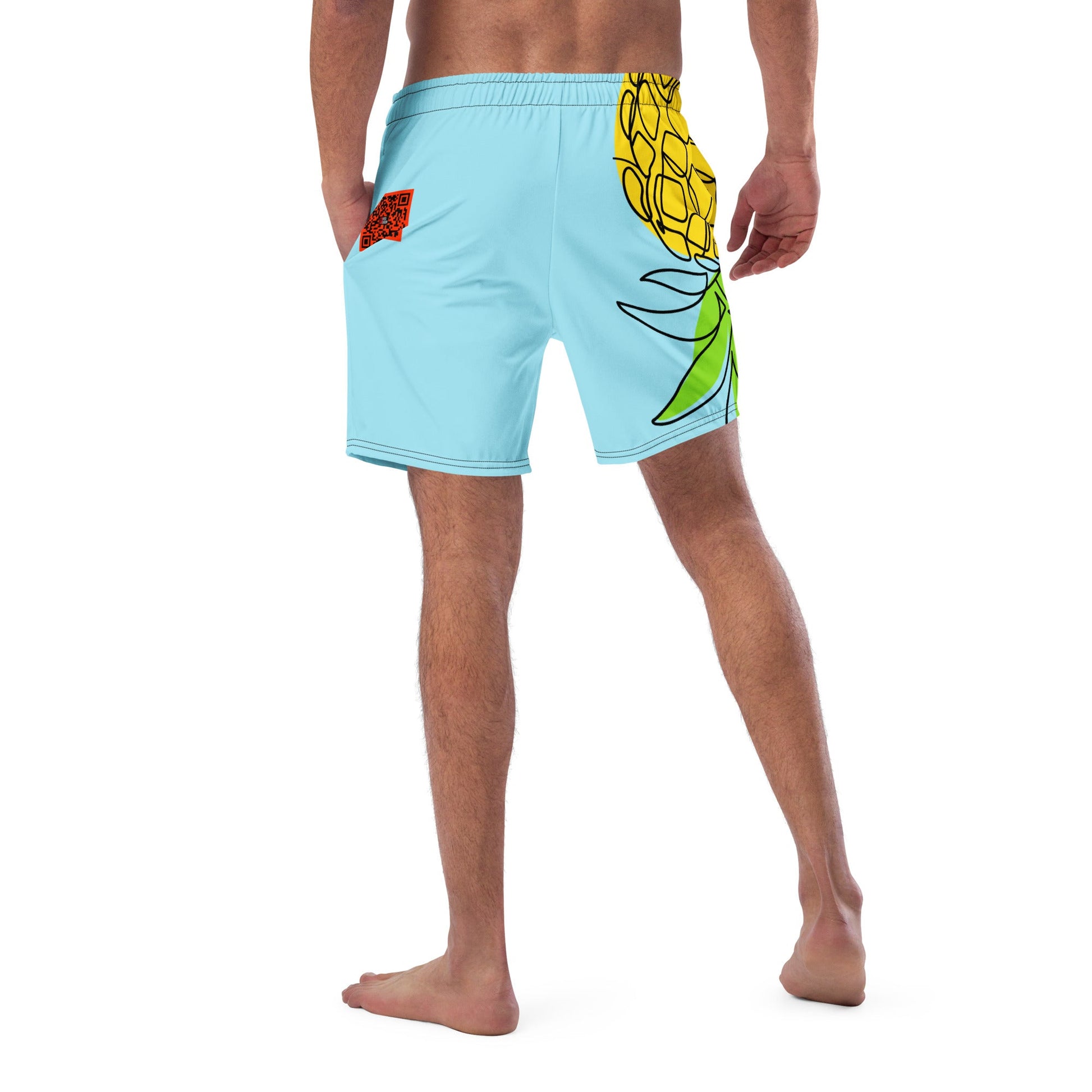 Pineapple Swim Trunks - Amerukhan Basics Clothing - Swim Trunks