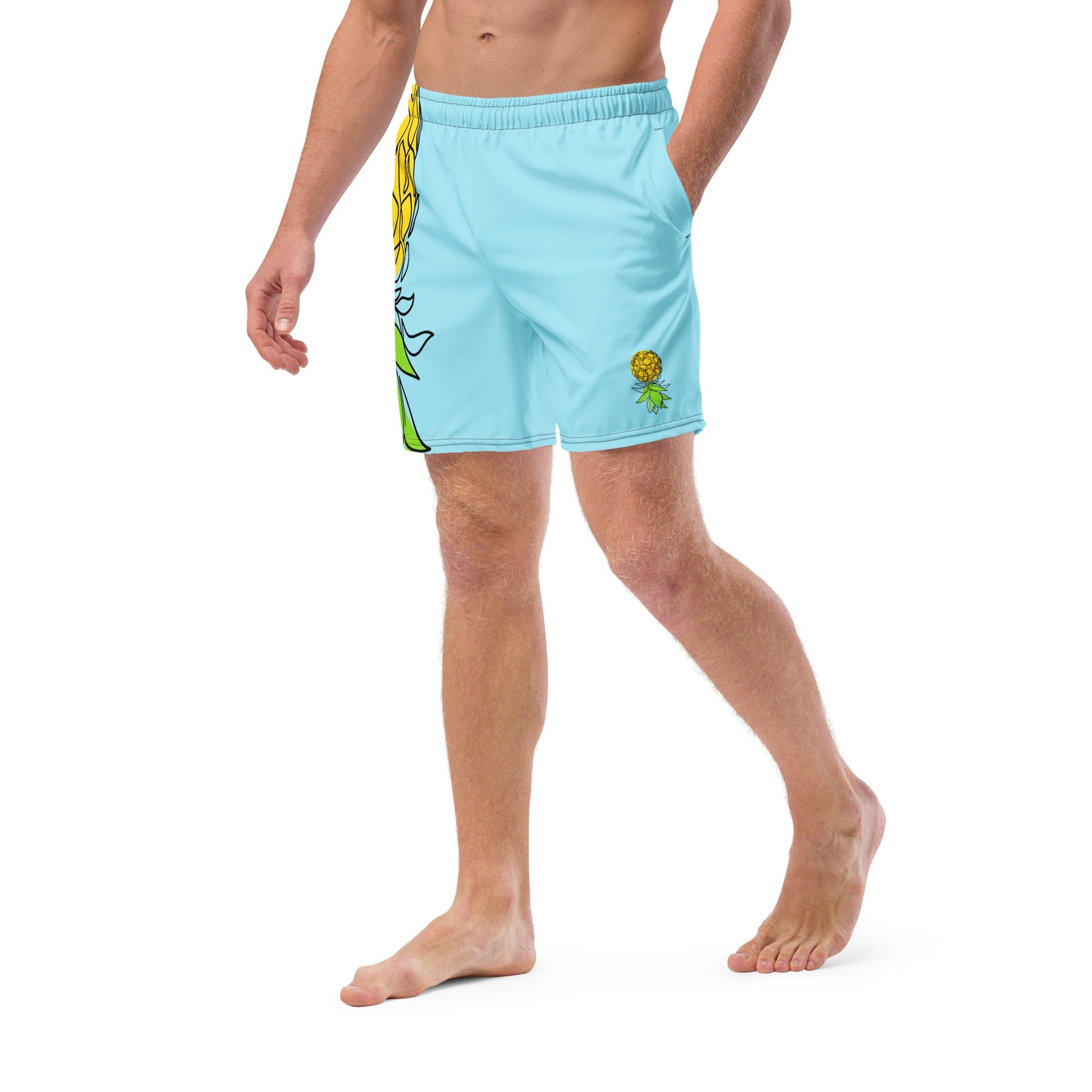 Pineapple Swim Trunks - Amerukhan Basics Clothing - Swim Trunks