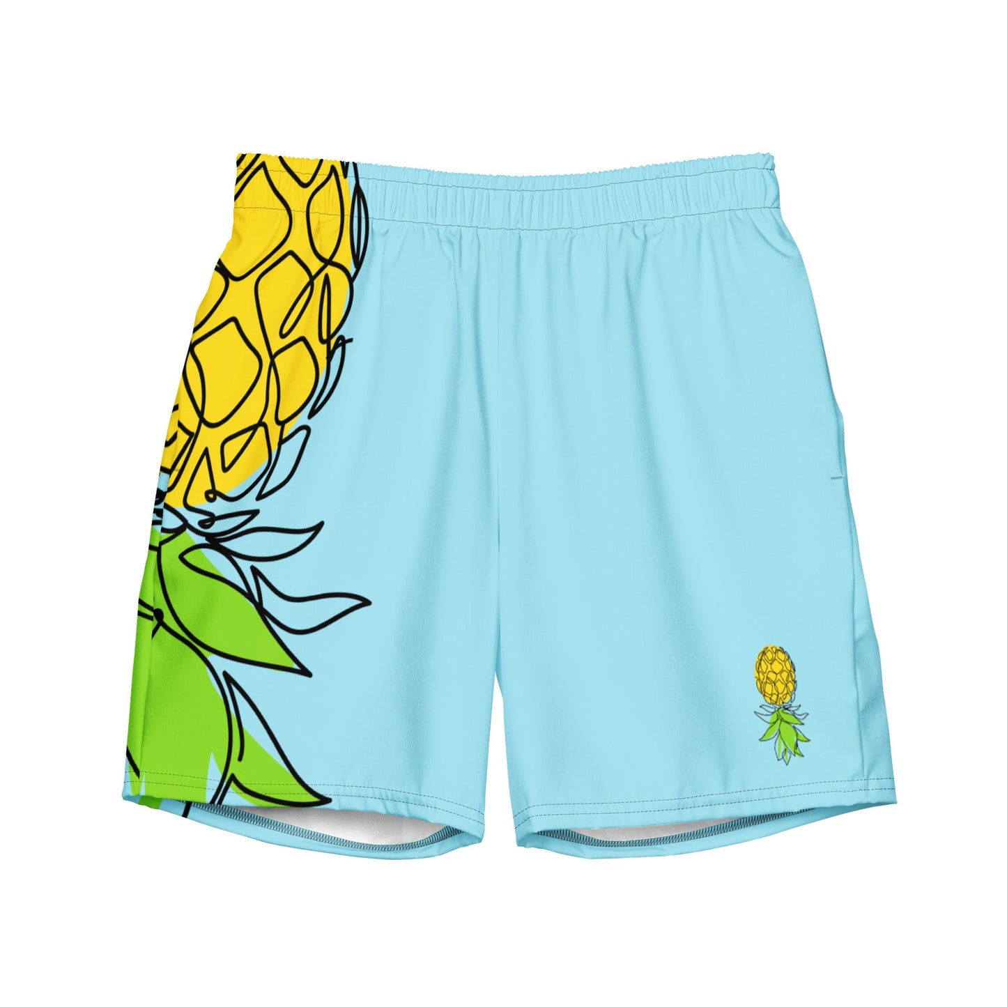 Pineapple Swim Trunks - Amerukhan Basics Clothing - Swim Trunks