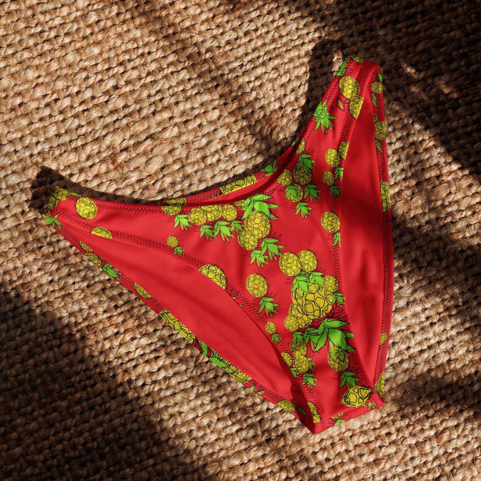 Pineapple V - cut bikini bottom - Amerukhan Basics Clothing - 