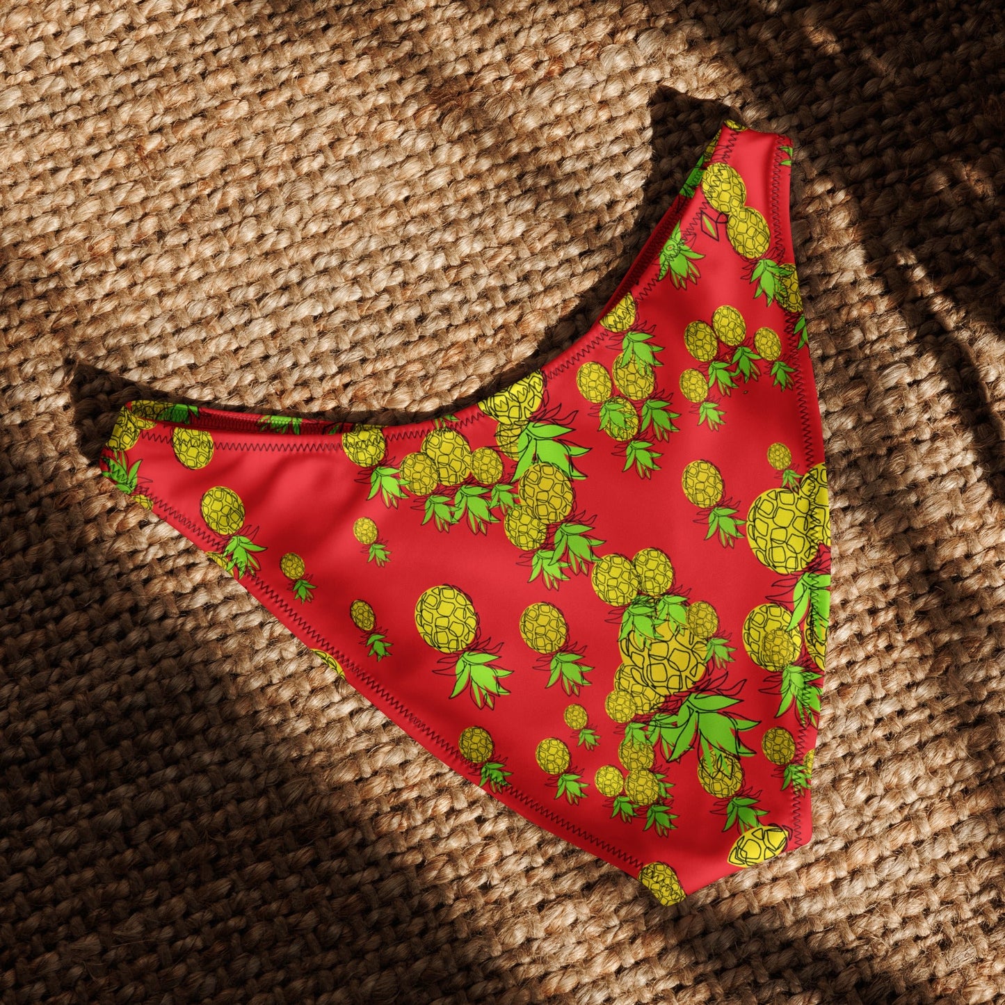 Pineapple V - cut bikini bottom - Amerukhan Basics Clothing - 