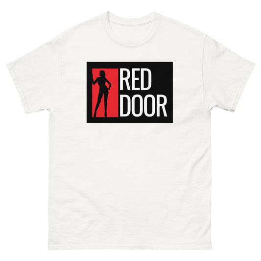 Red Door tee white - Amerukhan Basics Clothing - T-Shirts