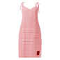 Red Door - Tie - strap midi dress - Amerukhan Basics Clothing - Dress