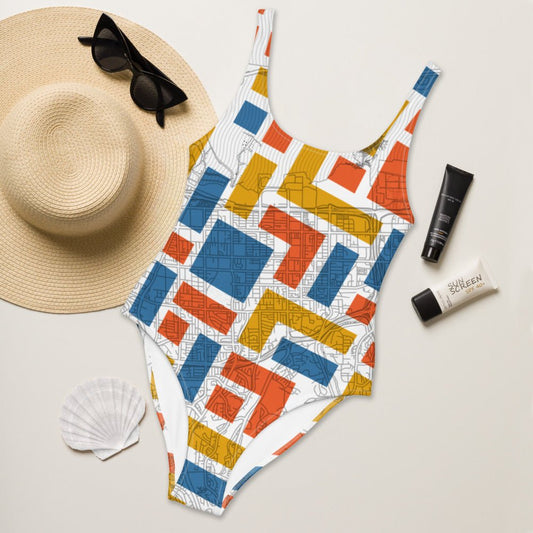 Tar Beach One - Piece Swimsuit - Amerukhan Basics Clothing - Swimsuit