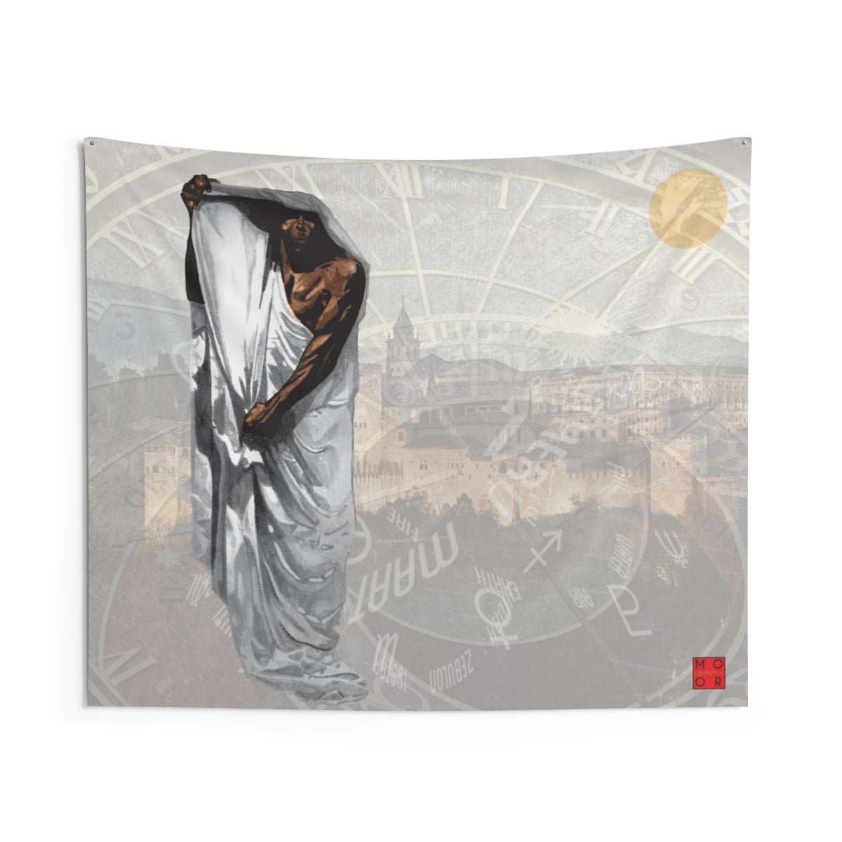 The Timekeeper Indoor Wall Tapestries - Amerukhan Basics Clothing - Home Decor