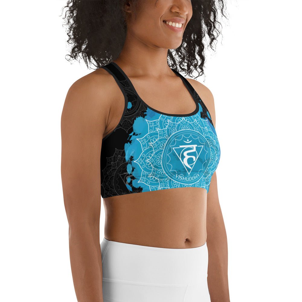 Throat Chakra Sports Top - Amerukhan Basics Clothing - 