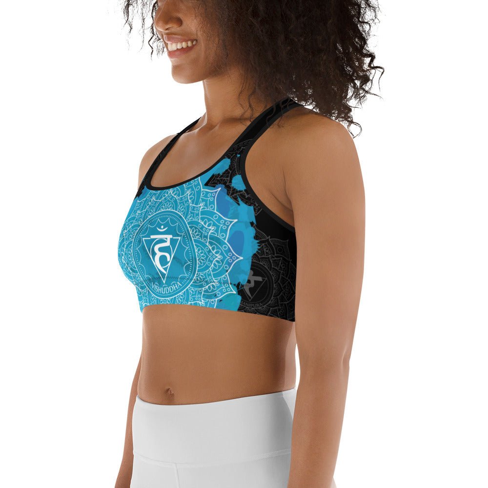 Throat Chakra Sports Top - Amerukhan Basics Clothing - 