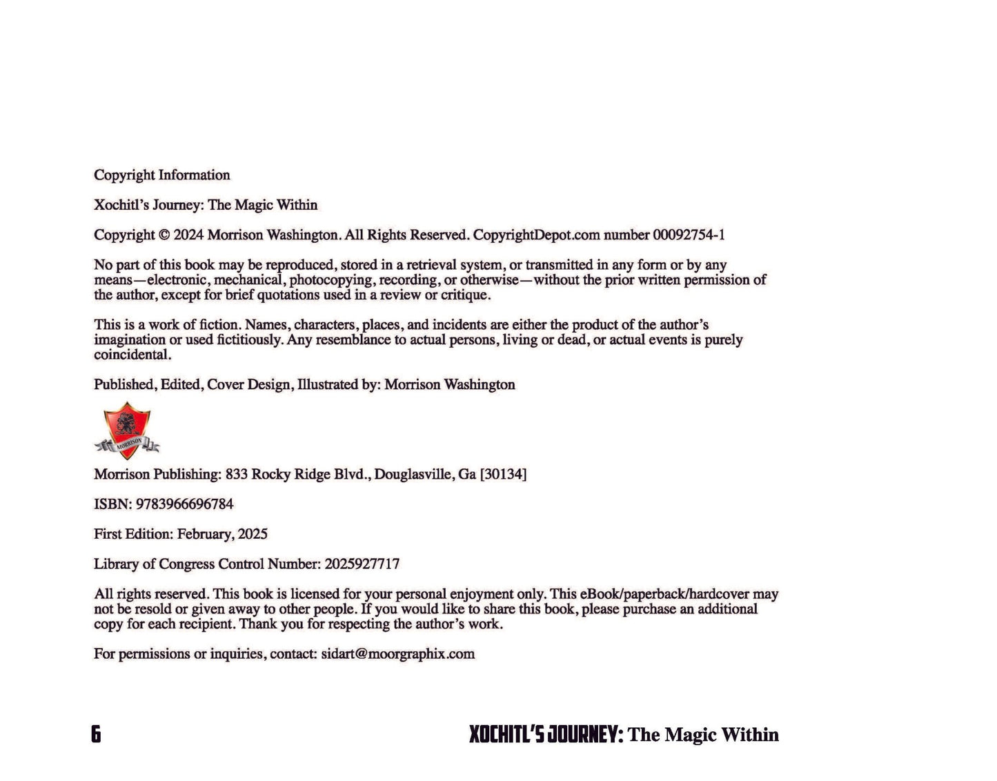 Xochitl’s Journey: The Magic Within - Amerukhan Basics Clothing - Book