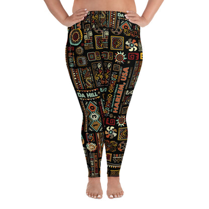 Da Hill 130 street All-Over Print Plus Size Harlem USA Leggings