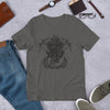 Image of the Asphalt Signature logo shirt from Amerukhan Basics Clothing with Pachyderm and Anchor design.