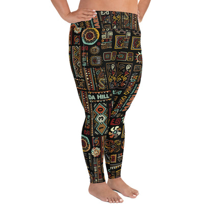 Da Hill 130 street All-Over Print Plus Size Harlem USA Leggings