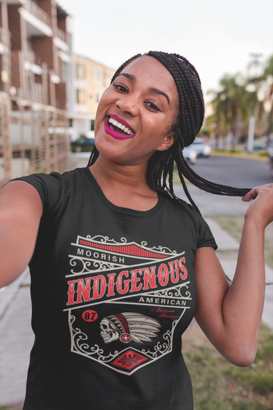 Moorish Indigenous American Ladies' short sleeve t-shirt